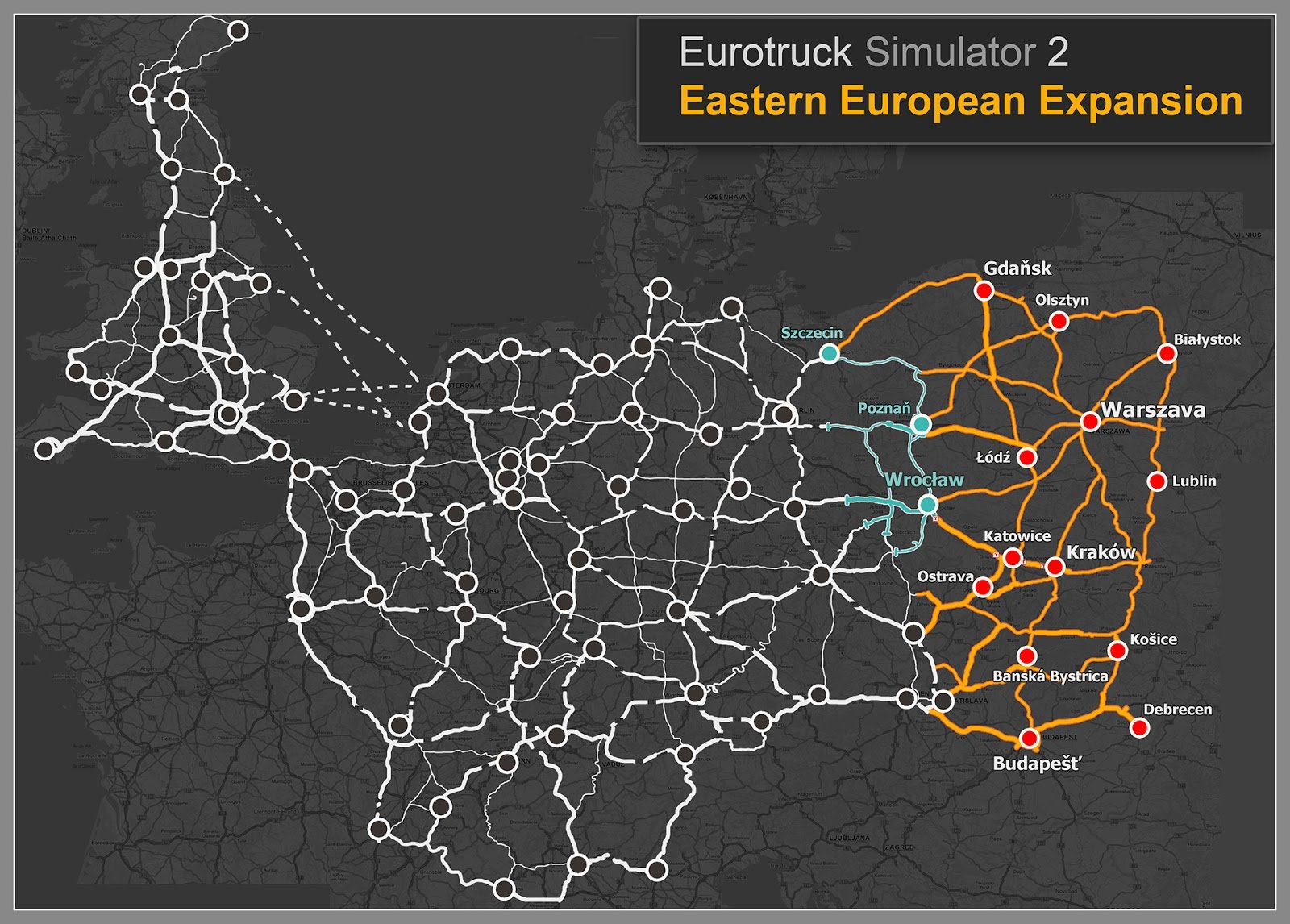 O jogo de direção de caminhões Eastern Europe Truck Simulator está